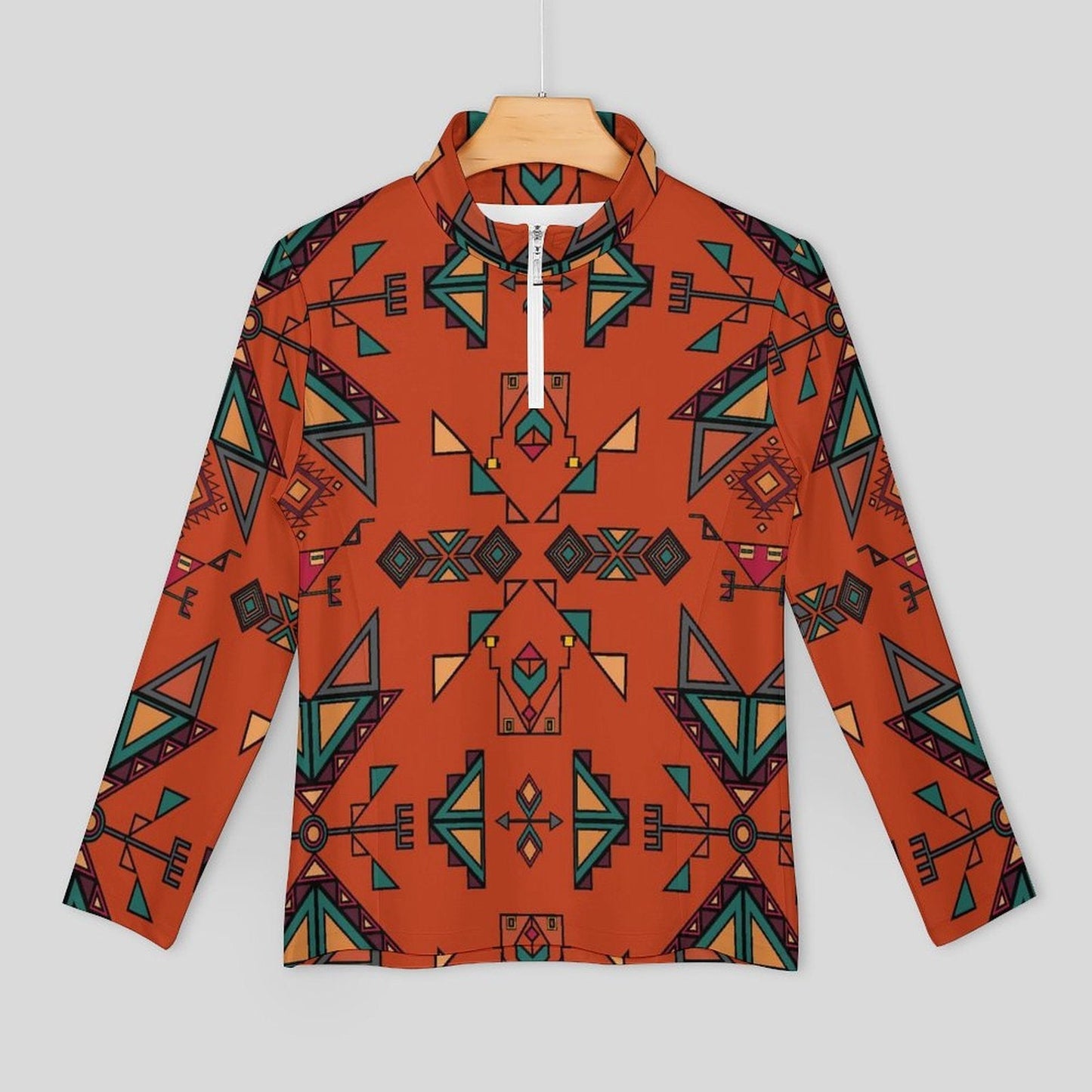 Arrow Dawn Orange Long Sleeve Yoga Shirt