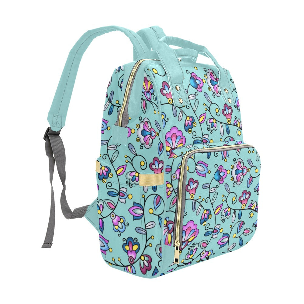 Autumn Bundle Blessing Turquoise Multi-Function Diaper Backpack/Diaper Bag