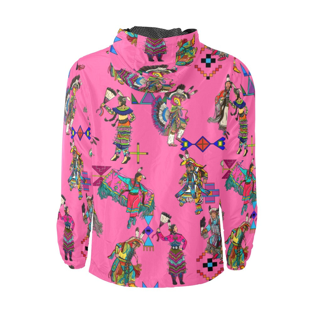 Grand Entry Dancer Pink Men's Windbreaker