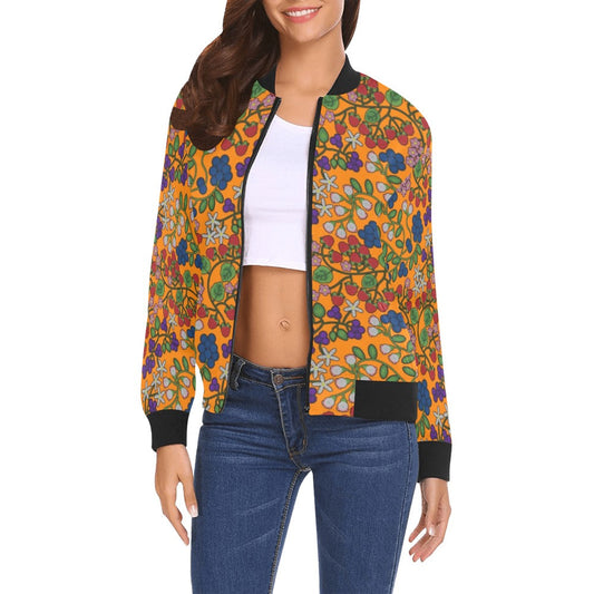 Takwakin Harvest Carrot Bomber Jacket for Women