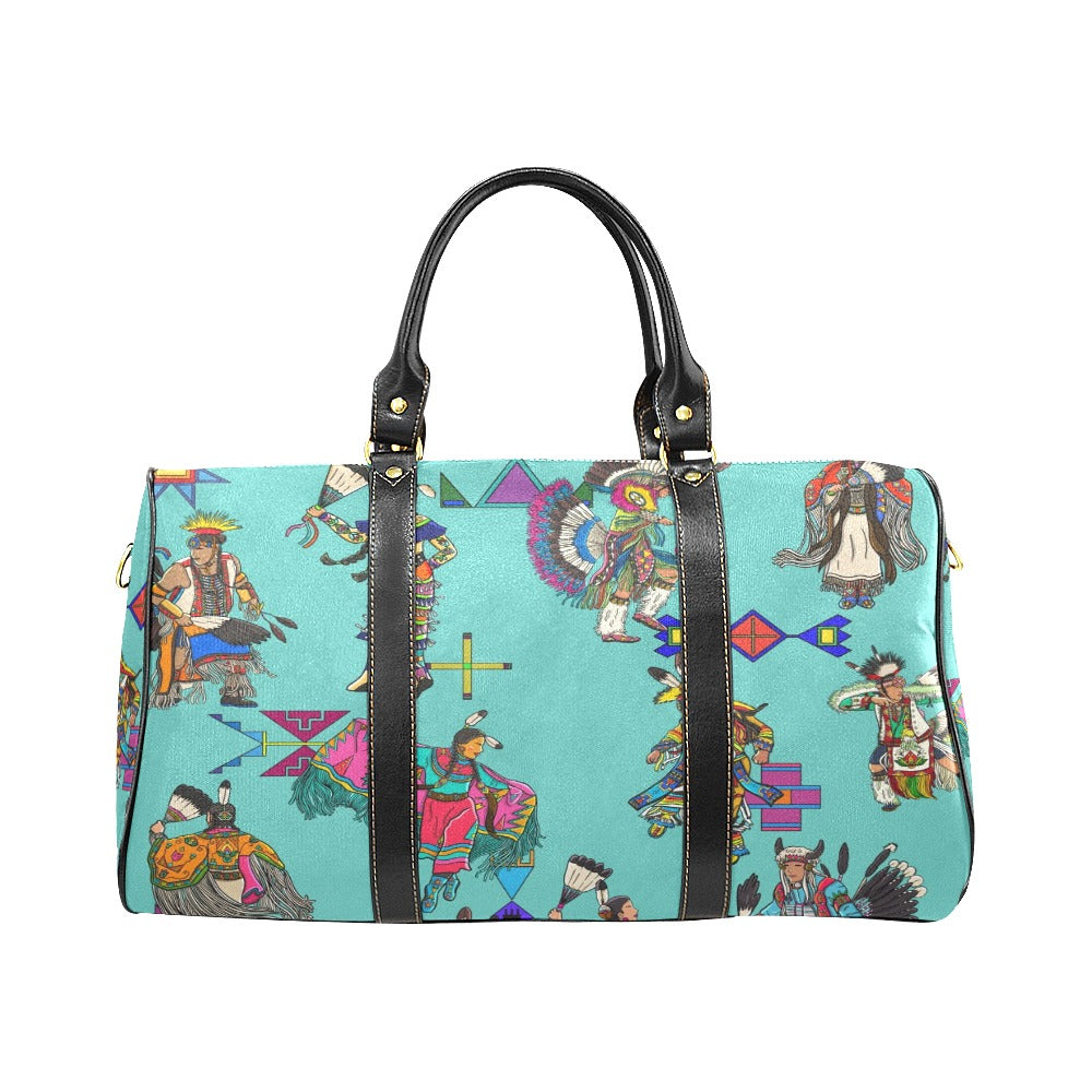 Grand Entry Dancers Eggshell Blue Small Travel Bag