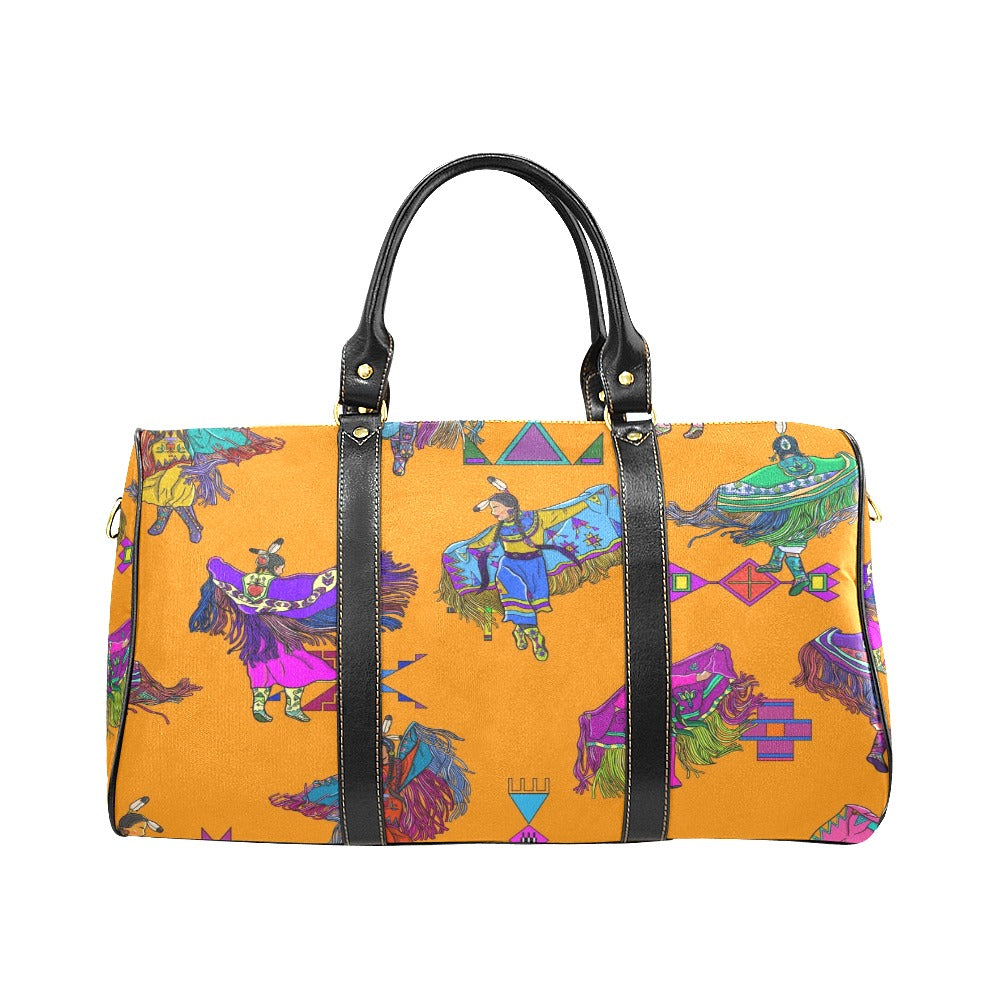 Women's Fancy Dancers Orange Small Travel Bag