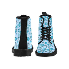 Load image into Gallery viewer, Blue Floral Amour Boots for Men
