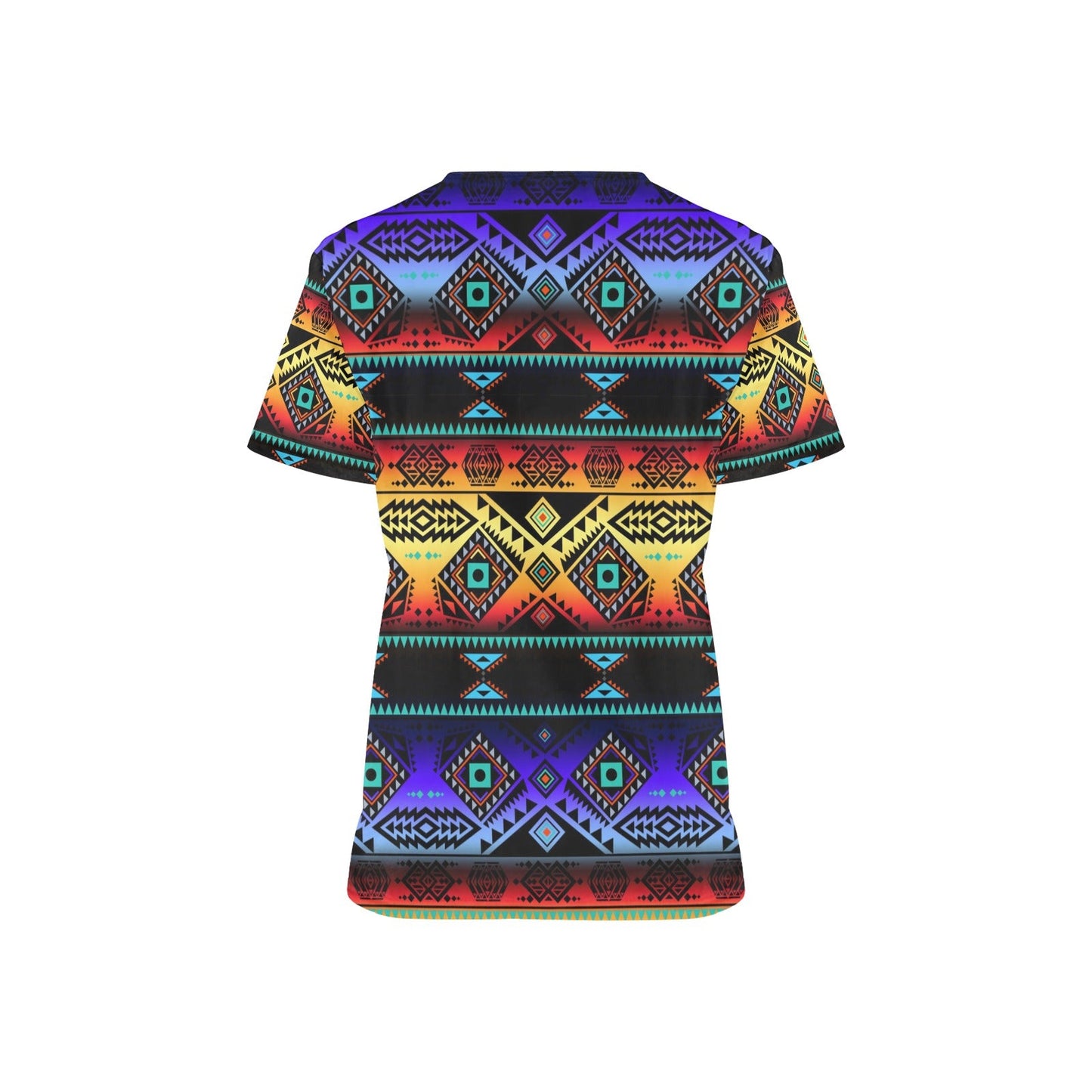 California Coast Sunset Scrub Top