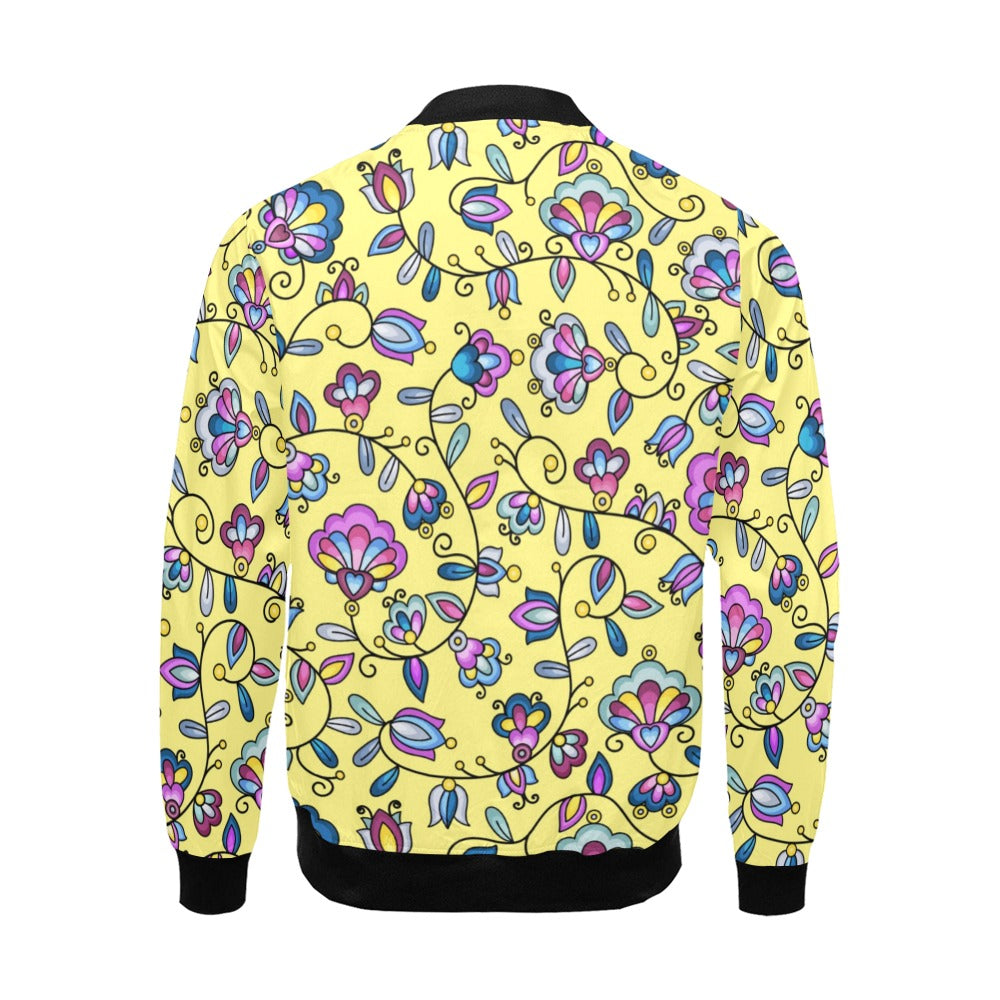 Autumn Bundle Blessing Yellow Bomber Jacket for Men