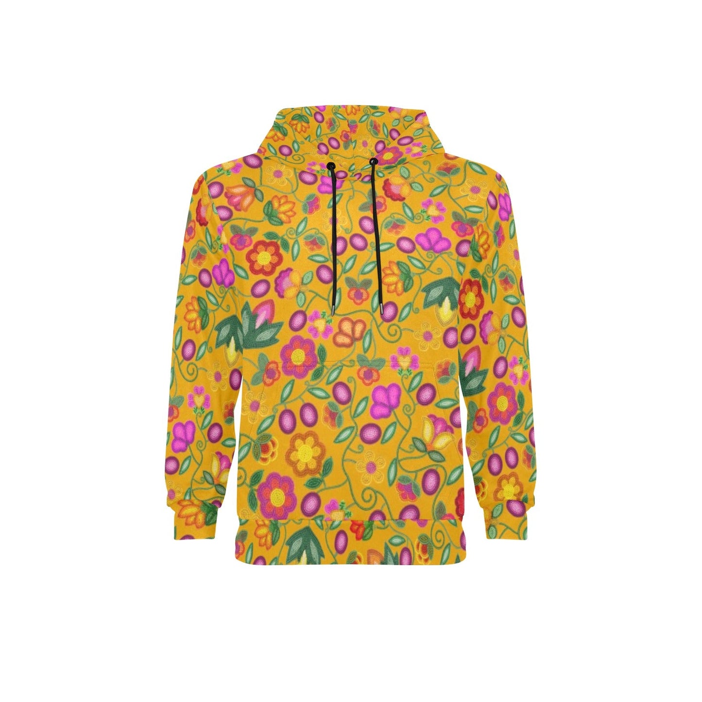 Boreal Bounty Yellow Fleece Hoodie