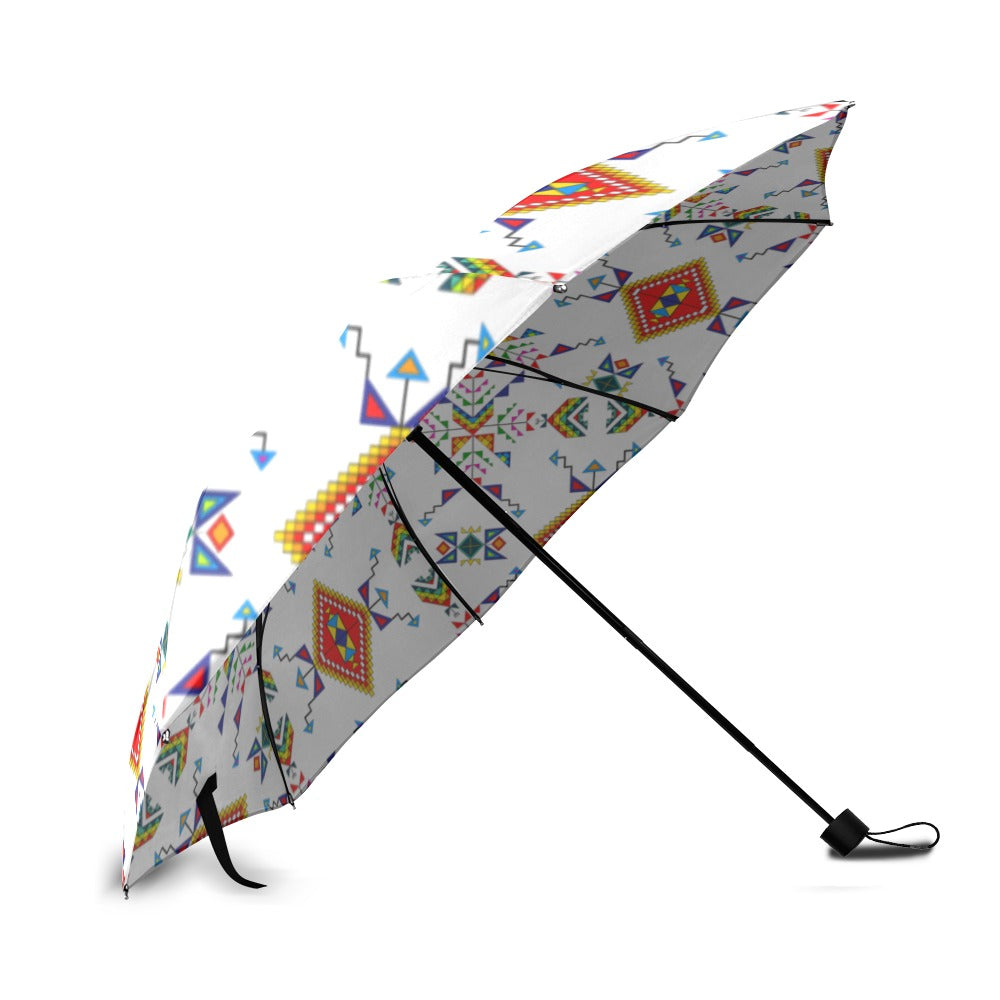Buffalo Jump White Foldable Umbrella