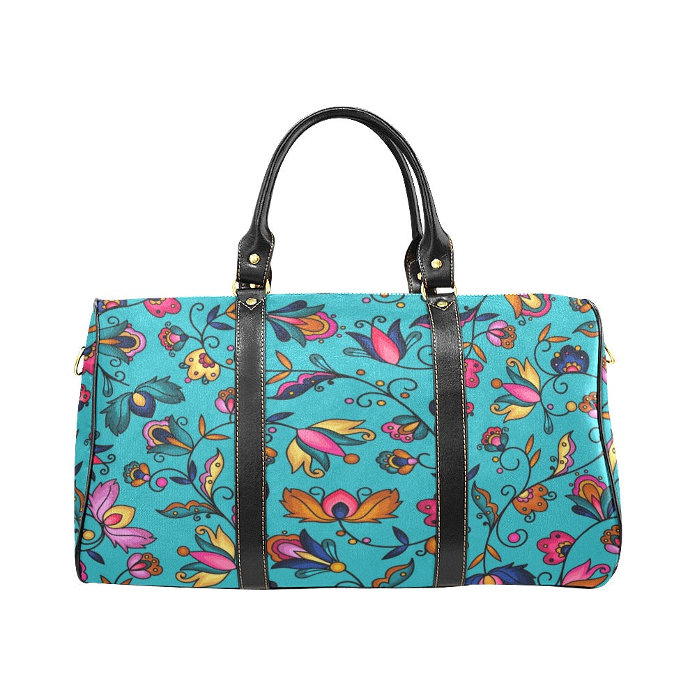 Copper Prairie Petals Large Travel Bag