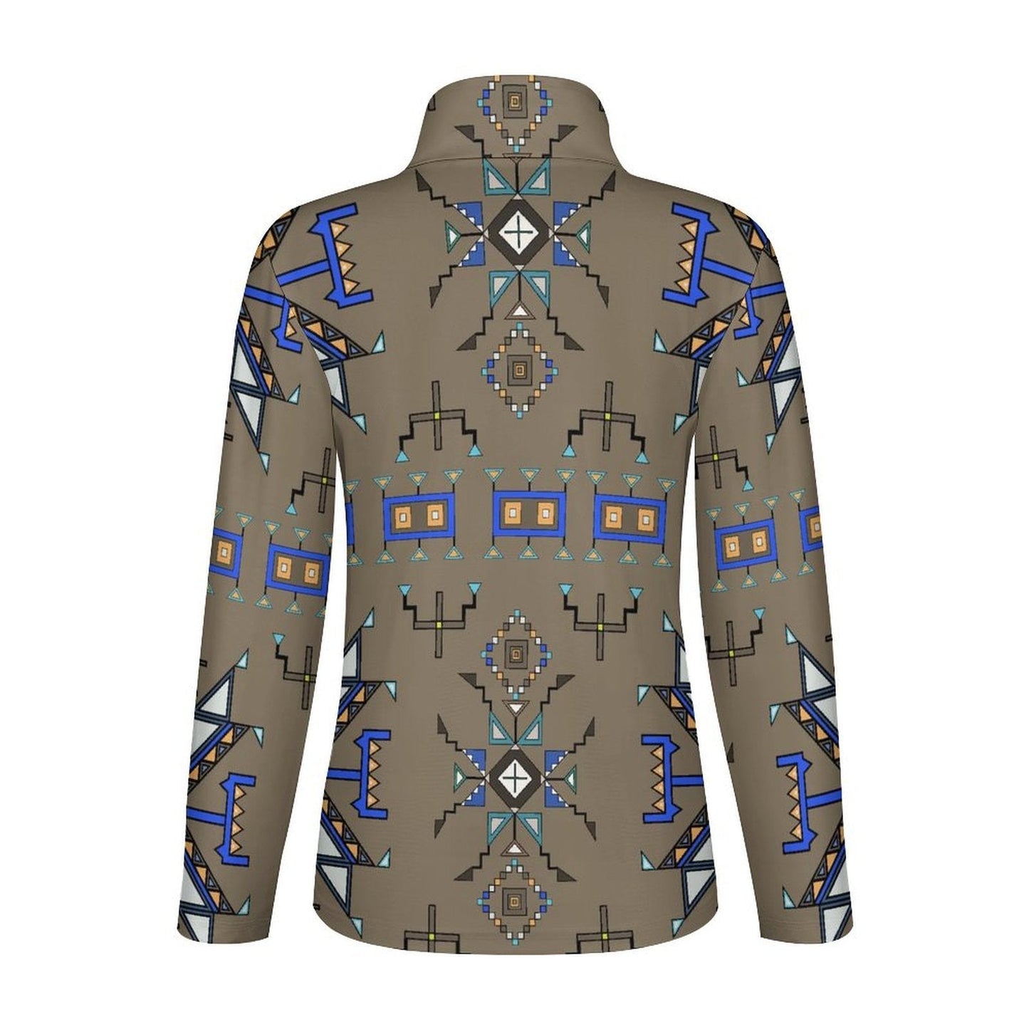 Eagle Strike Brown Long Sleeve Yoga Shirt