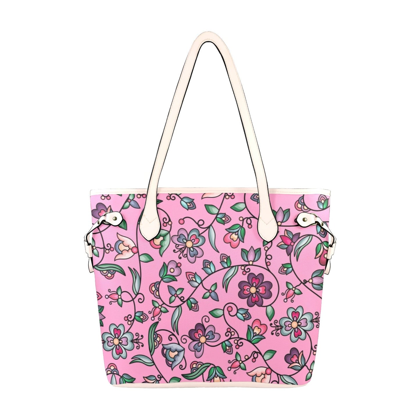 Amber Evening Garland Pink Clover Canvas Tote
