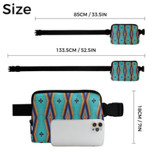 Load image into Gallery viewer, Diamond in the Bluff Turquoise Belt Bag
