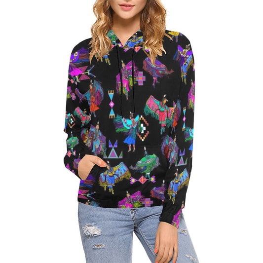Women's Fancy Dancers Black Hoodie for Women