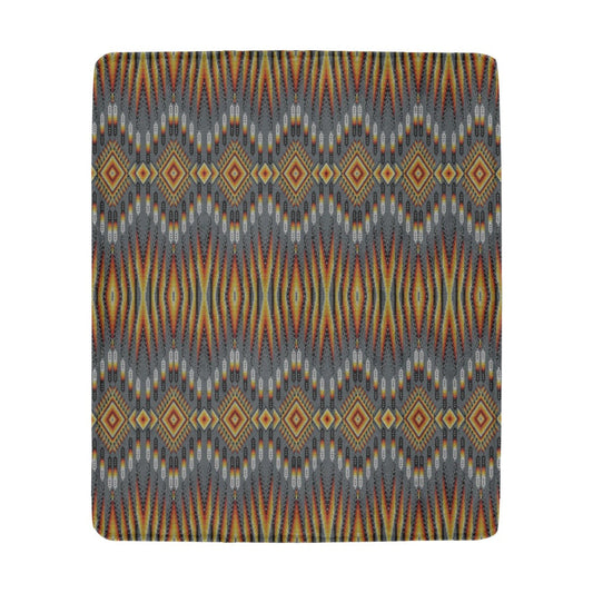 Fire Feather Grey Ultra-Soft Micro Fleece Blanket 50"x60"