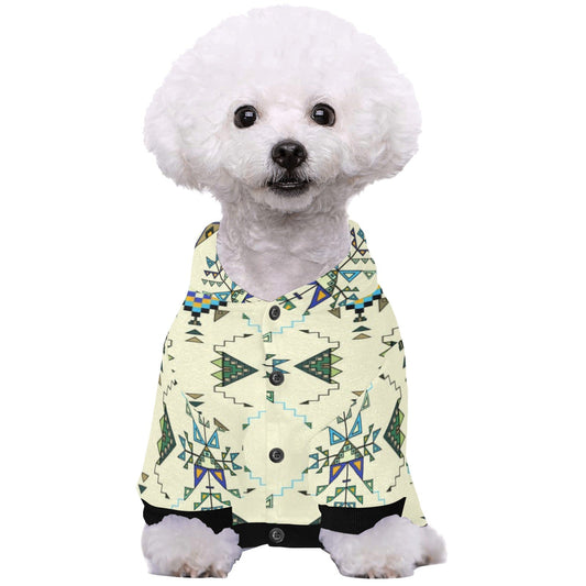 Bear Shield Cream Pet Dog Hoodie