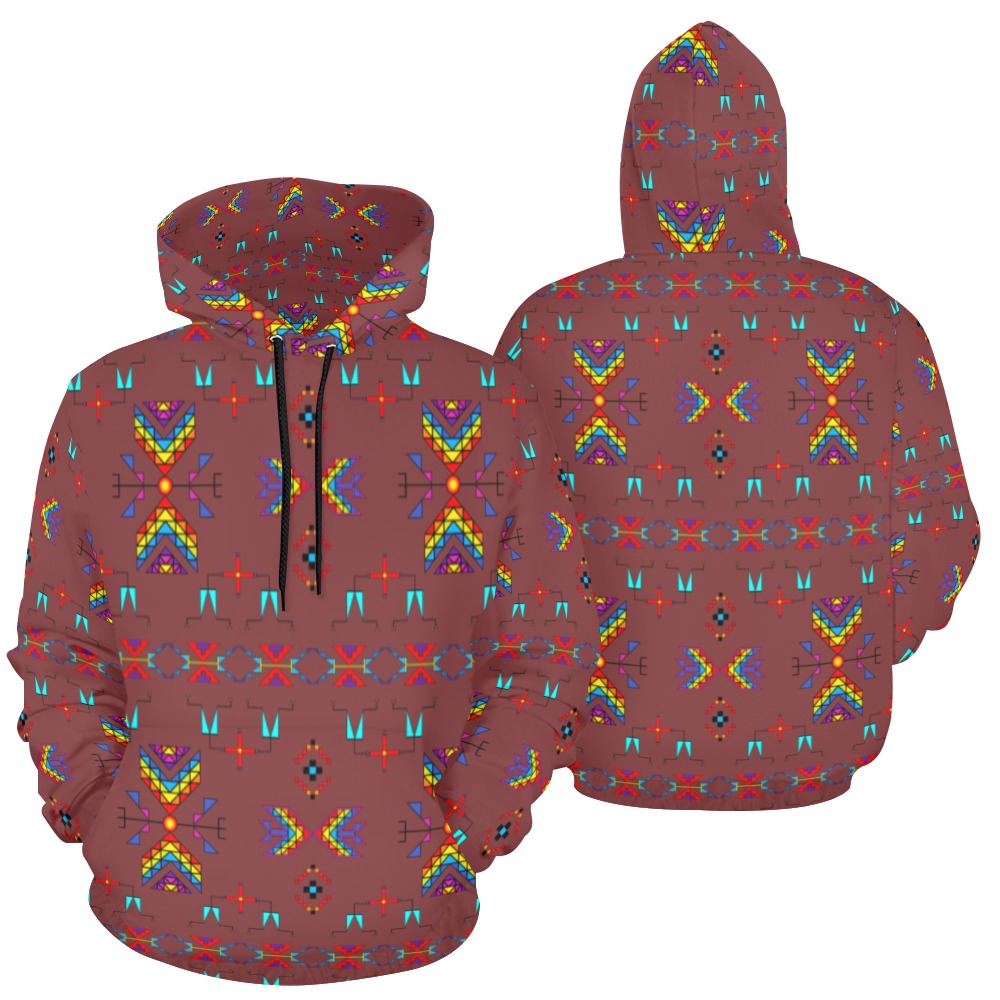 Rainy Chief Rainbow Earth Clay Hoodie for Men