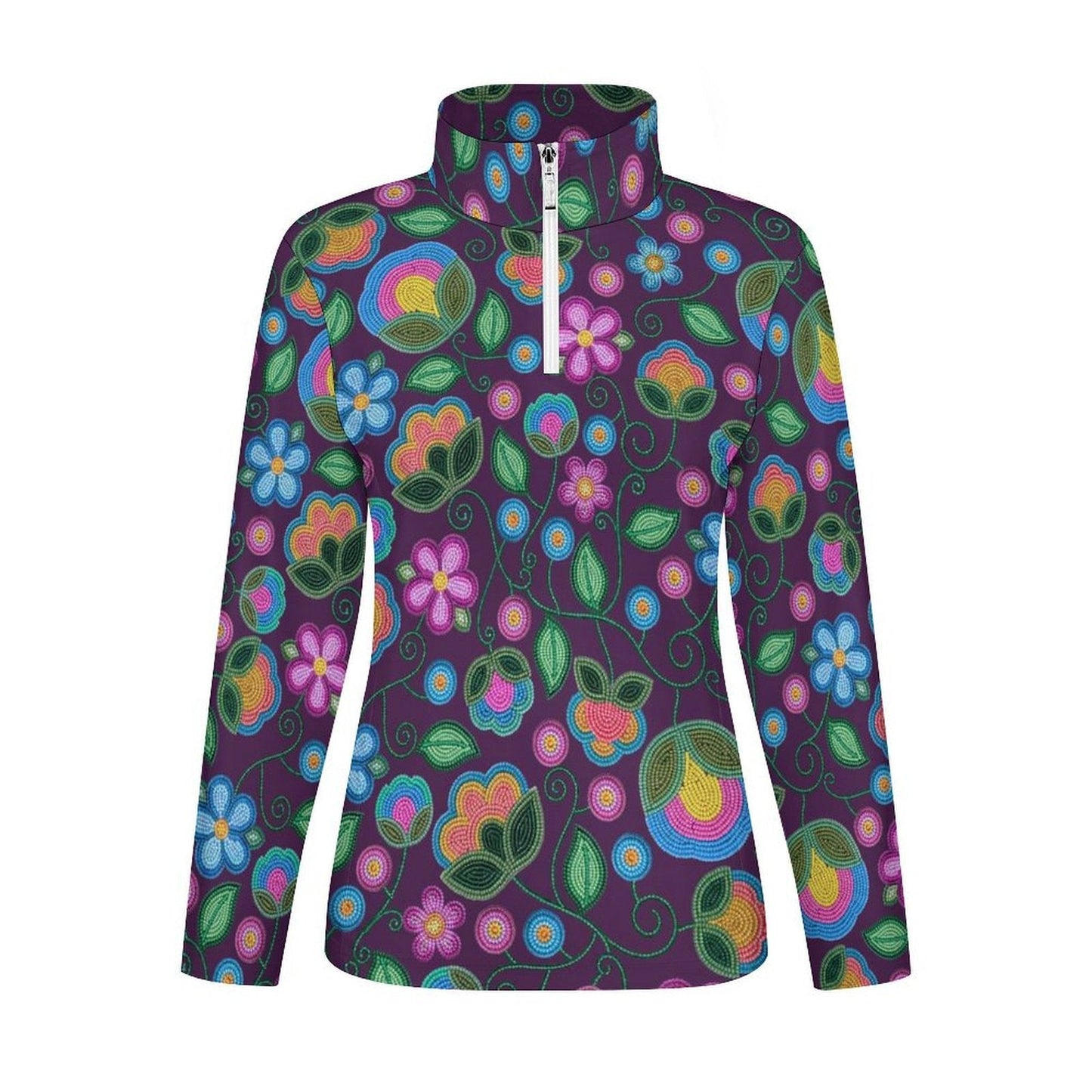 Turquoise Sunbeam Violet Long Sleeve Yoga Shirt