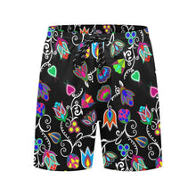 Load image into Gallery viewer, Indigenous Paisley Black Men&#39;s Mid-Length Beach Shorts
