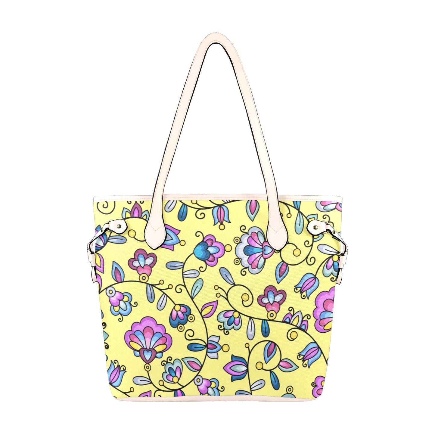 Autumn Bundle Blessing Yellow Clover Canvas Tote Bag