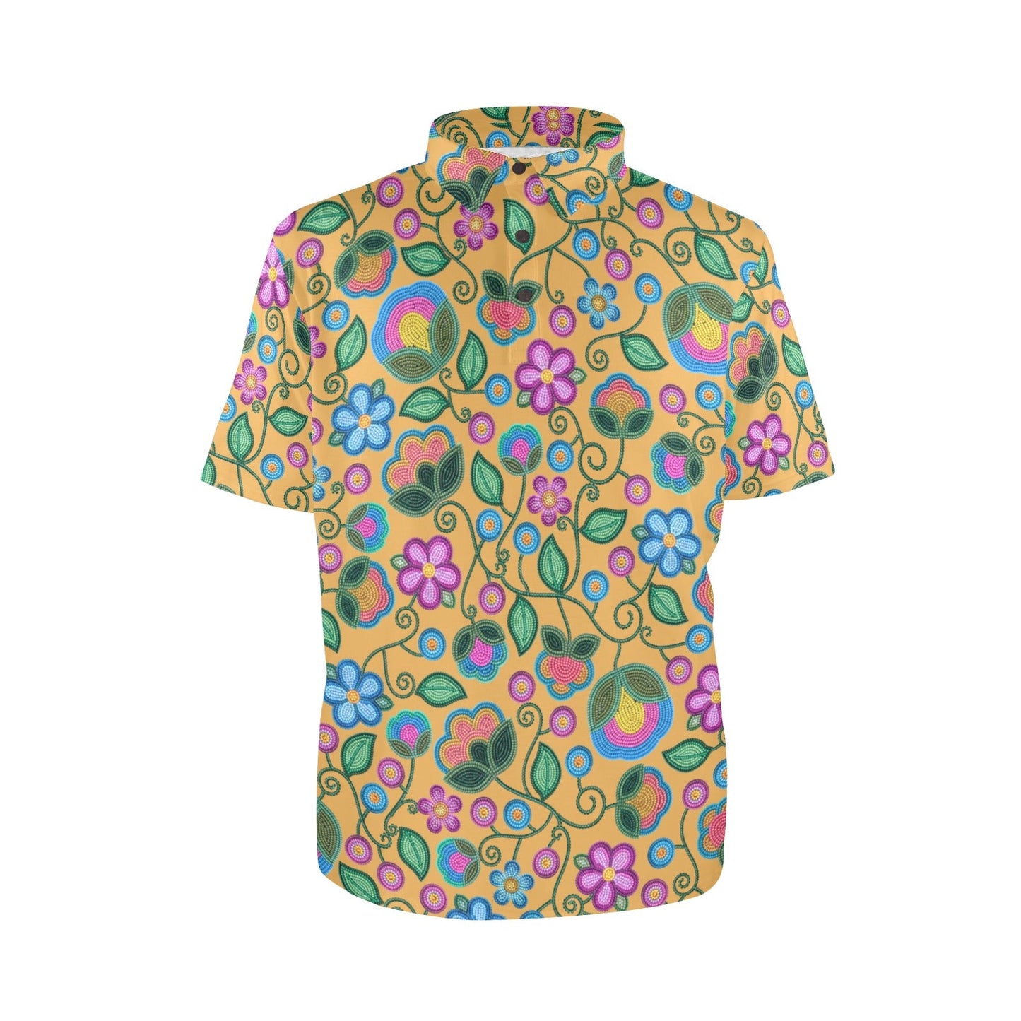 Turquoise Sunbeam Yellow Polo Shirt