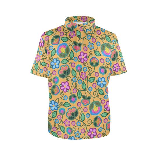 Turquoise Sunbeam Yellow Polo Shirt