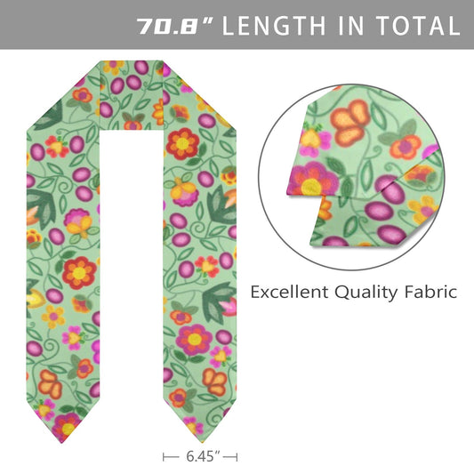 Boreal Bounty Green Graduation Stole