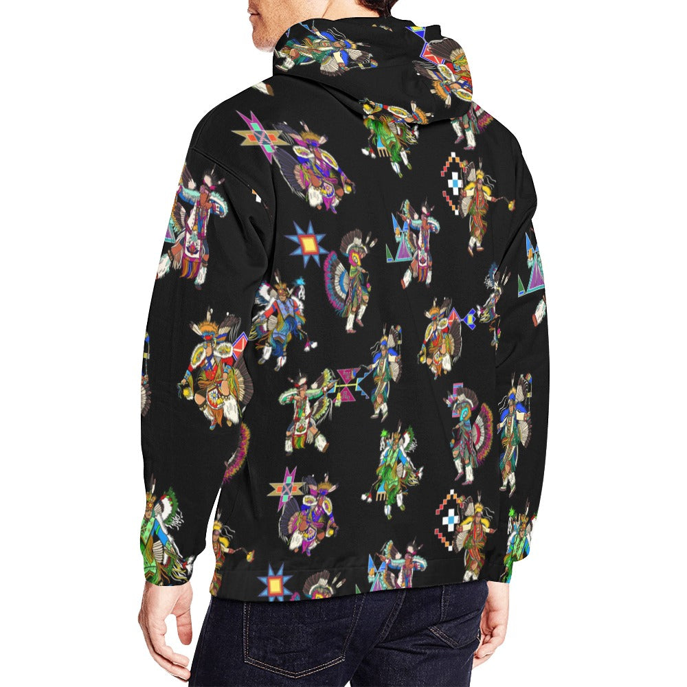 Men's Fancy Dancer Black Hoodie for Men
