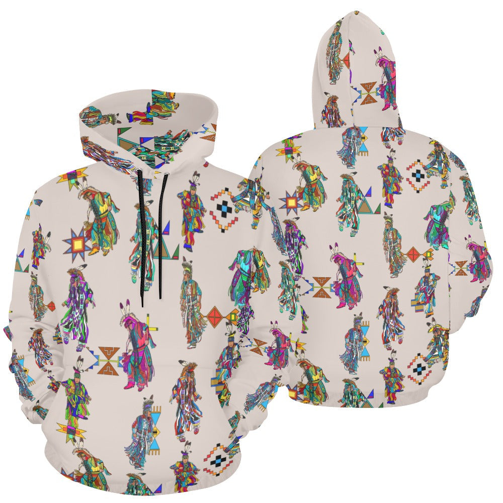 Men's Grass Dancers Muslin Hoodie for Women