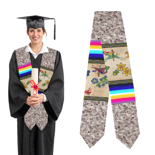 Brothers Race Graduation Stole