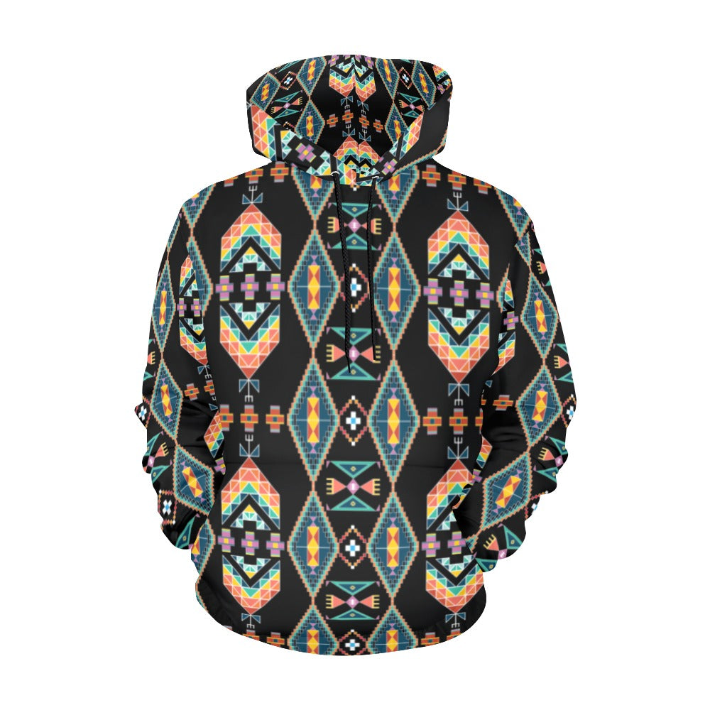 Travois Tipi Black Hoodie for Men
