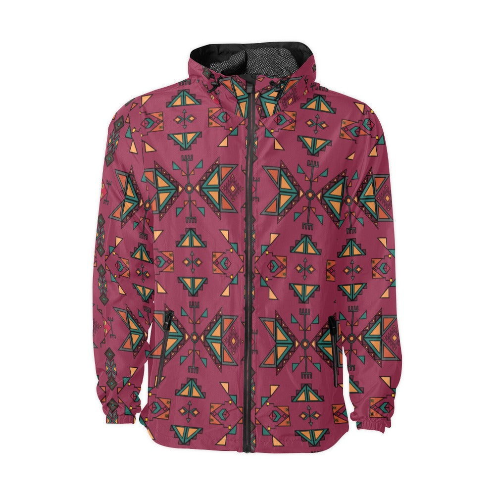 Arrow Dawn Maroon Men's Windbreaker