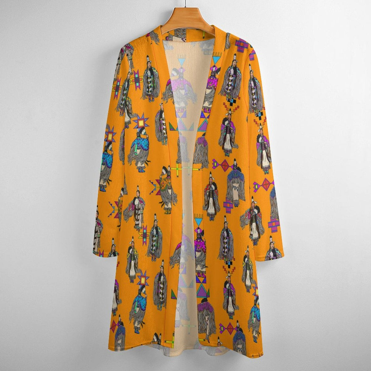 Women's Tradish Dancers Orange Cardigan