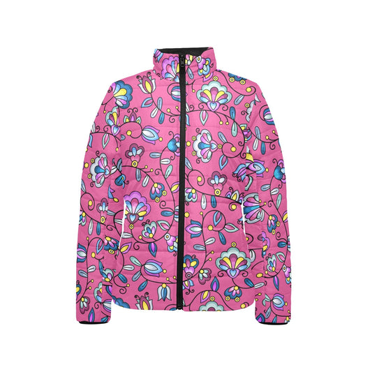 Autumn Bundle Blessing Pink Stand Collar Jacket