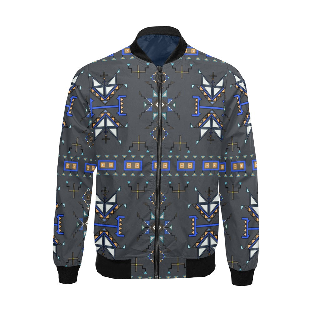 Eagle Strike Gray Bomber Jacket for Men