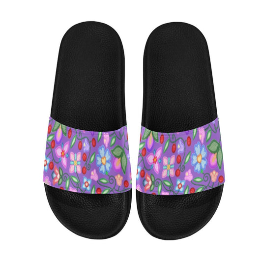 Petal Harmony Lavender Slide Sandals