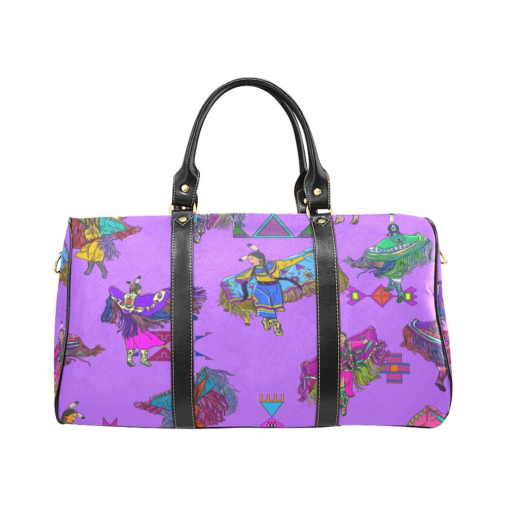 Women's Fancy Dancers Purple Large Travel Bag
