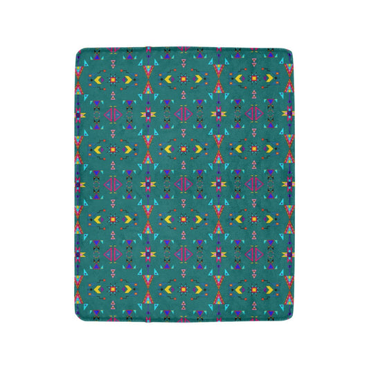 Enemy Territory Teal Ultra-Soft Micro Fleece Blanket 40"x50"