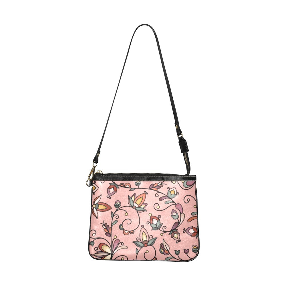 Burnt Sky Petals Peach Small Shoulder Bag