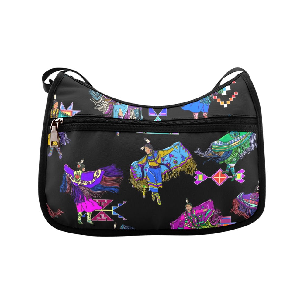 Women's Fancy Dancers Black Crossbody Bag