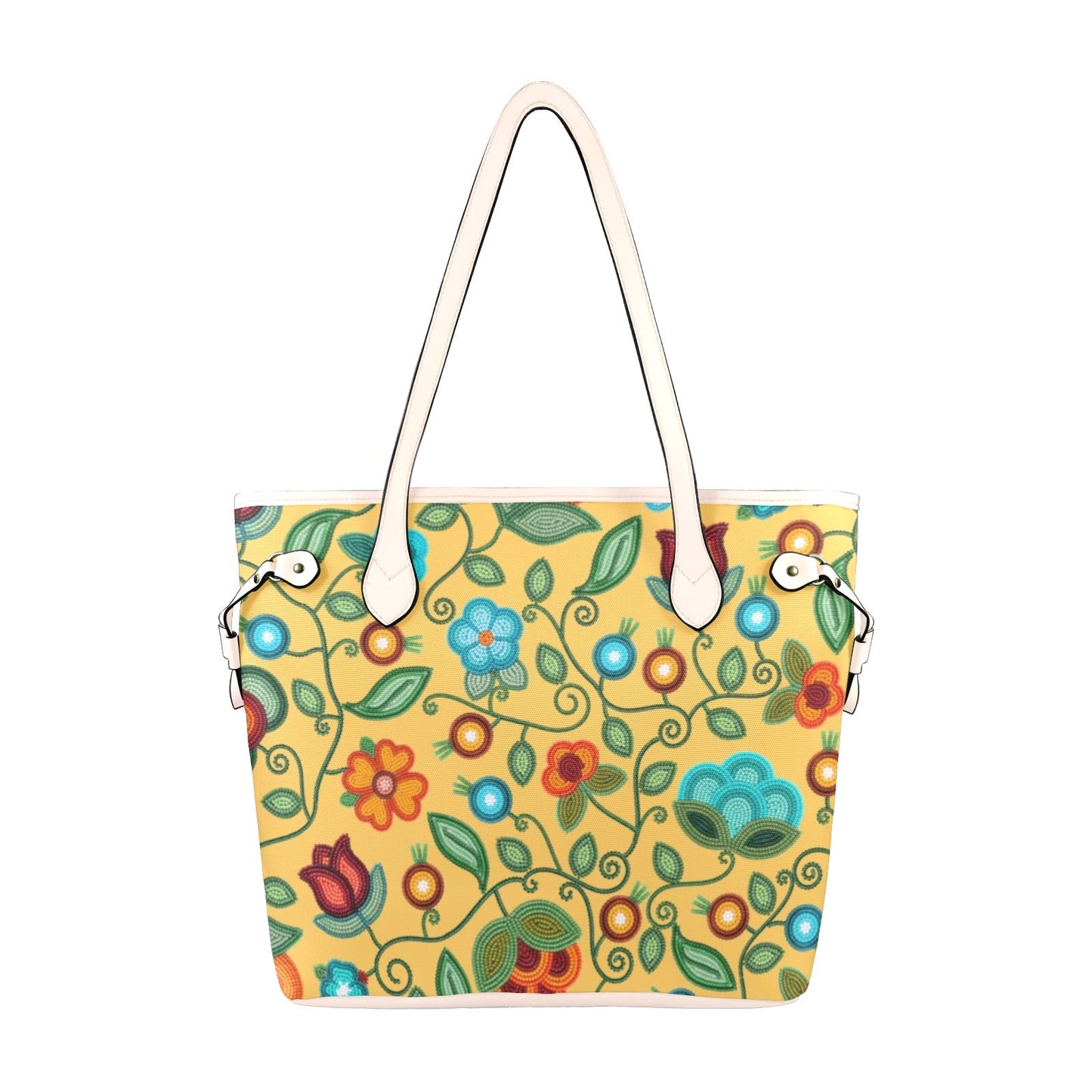 Prairie Fire Petals Honey Clover Canvas Tote