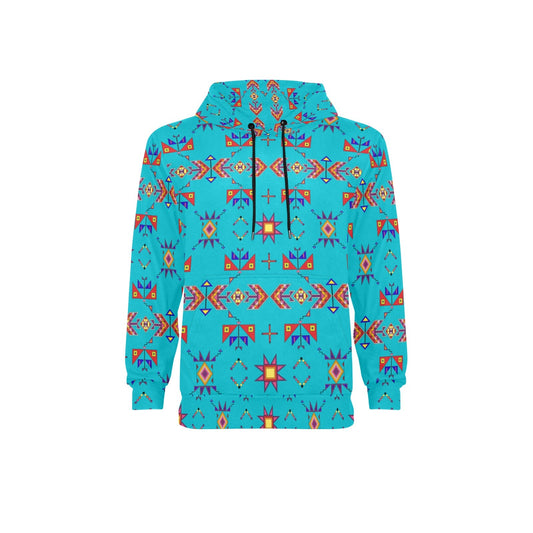 Scattered Generations Turquoise Fleece Hoodie
