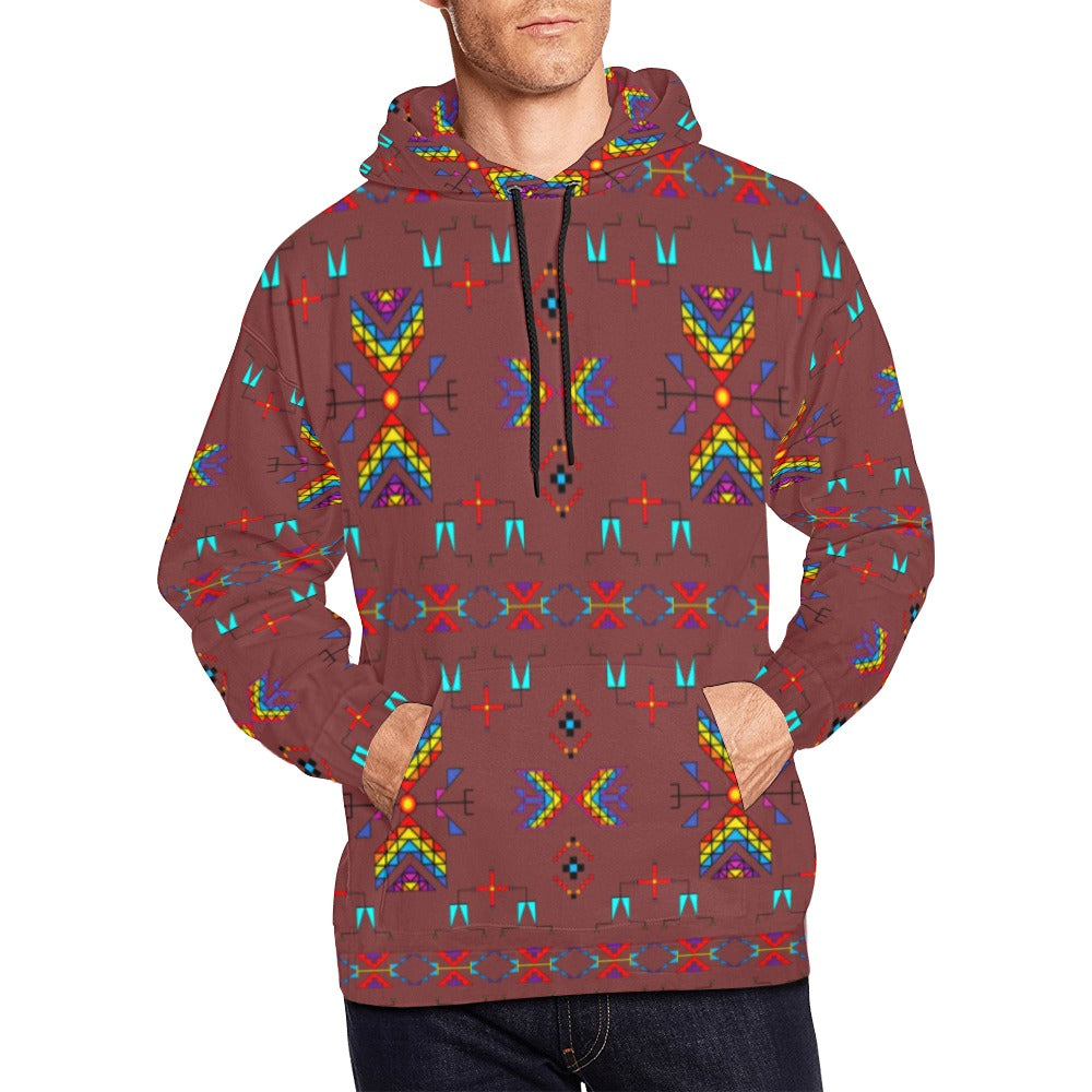 Rainy Chief Rainbow Earth Clay Hoodie for Men