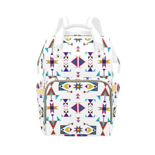 Enemy Territory White Multi-Function Diaper Backpack