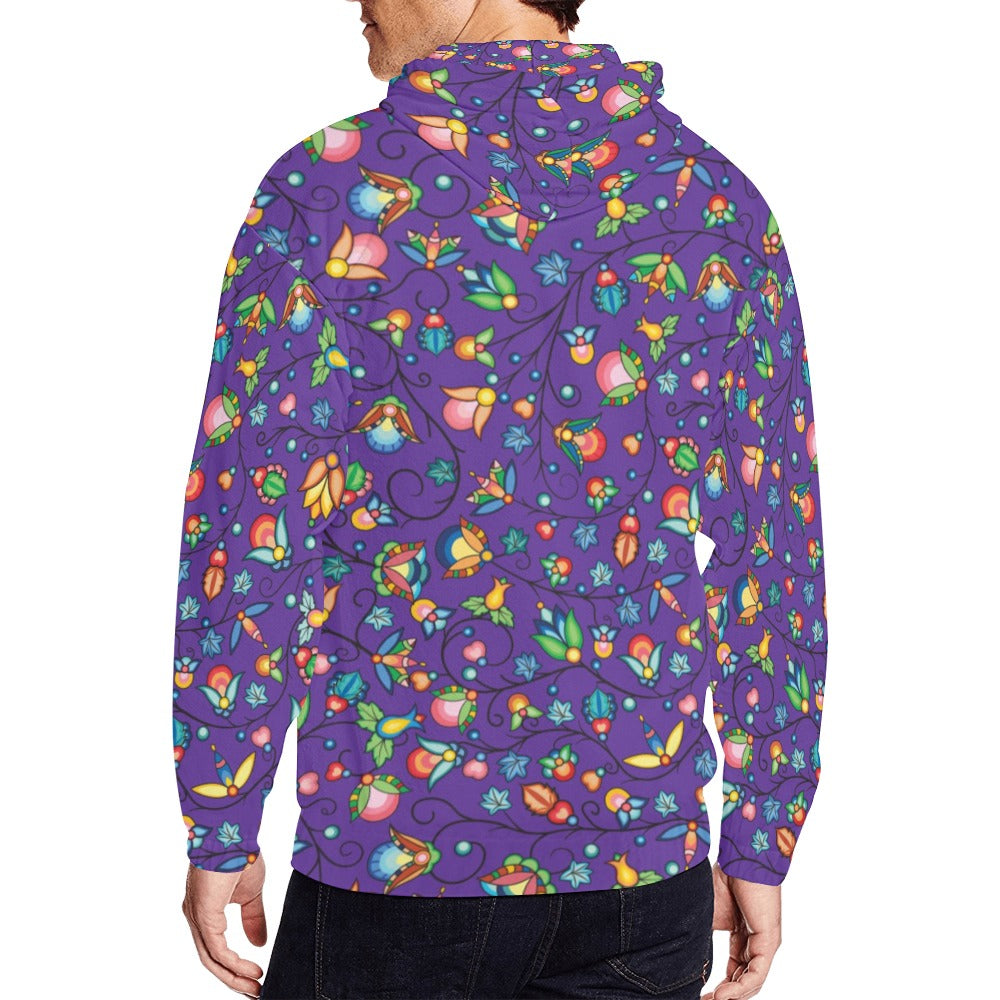 Prairie Plains Spirit Midnight Purple Men's Zipper Hoodie