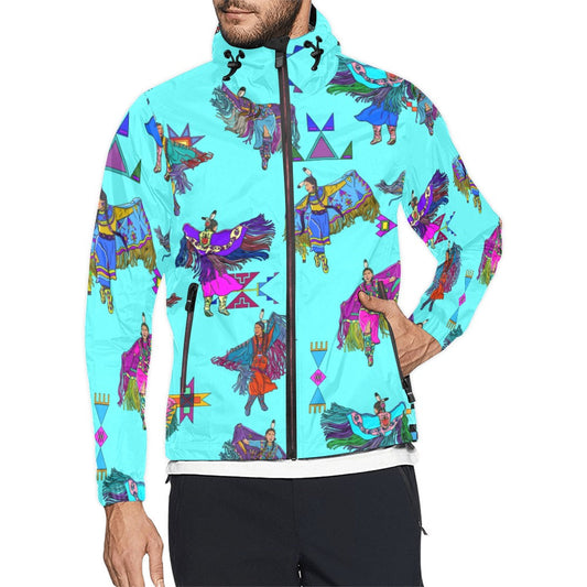 Women's Fancy Dancers Turquoise Men's Windbreaker