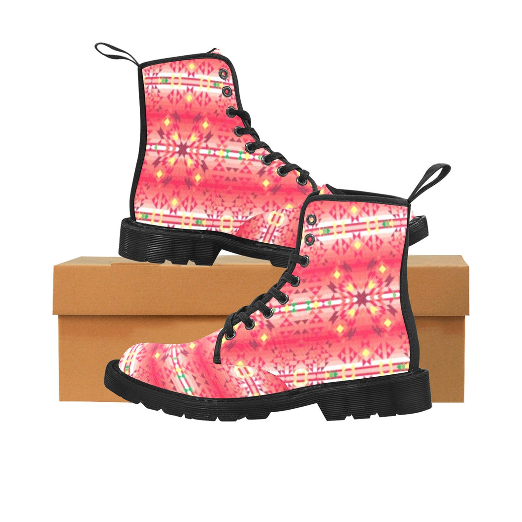 Red Pink Star Boots