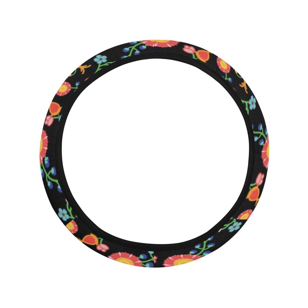 Bee Spring Night Steering Wheel Cover with Elastic Edge