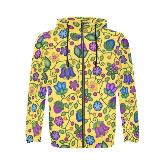 Bloom Uplift Yellow Zip Hoodie