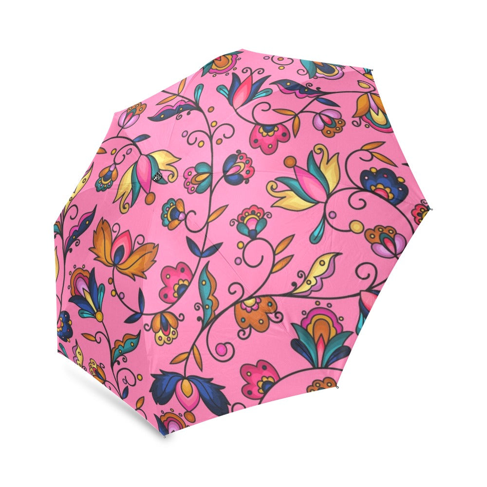 Copper Prairie Petals Pink Foldable Umbrella