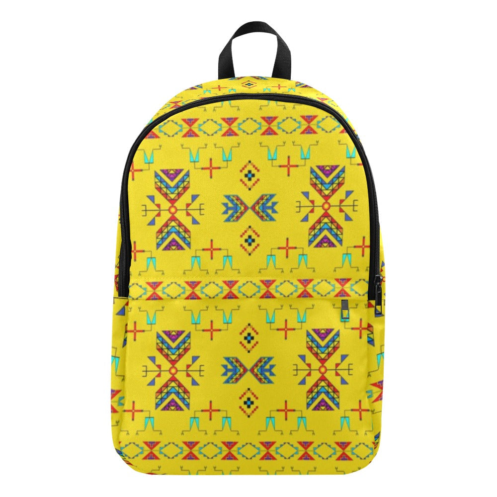 Rainy Chief Rainbow Yellow Fabric Backpack for Adult