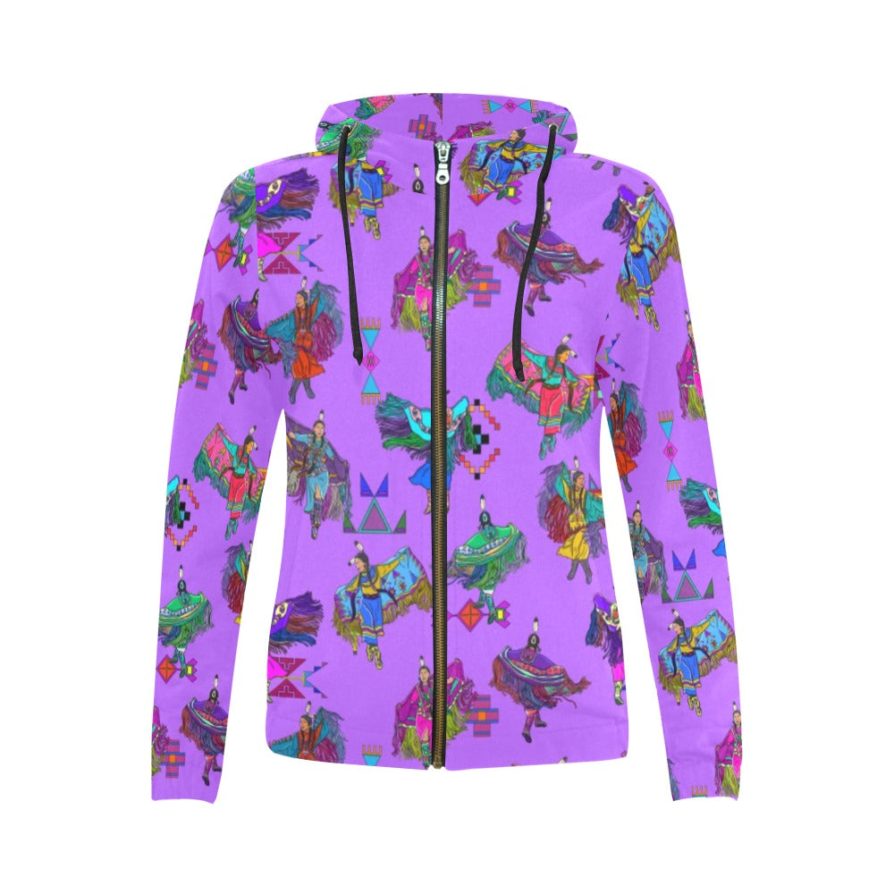 Women's Fancy Dancers Full Zip Hoodie for Women